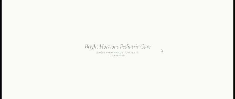 Bright Horizons Pediatric Care template preview